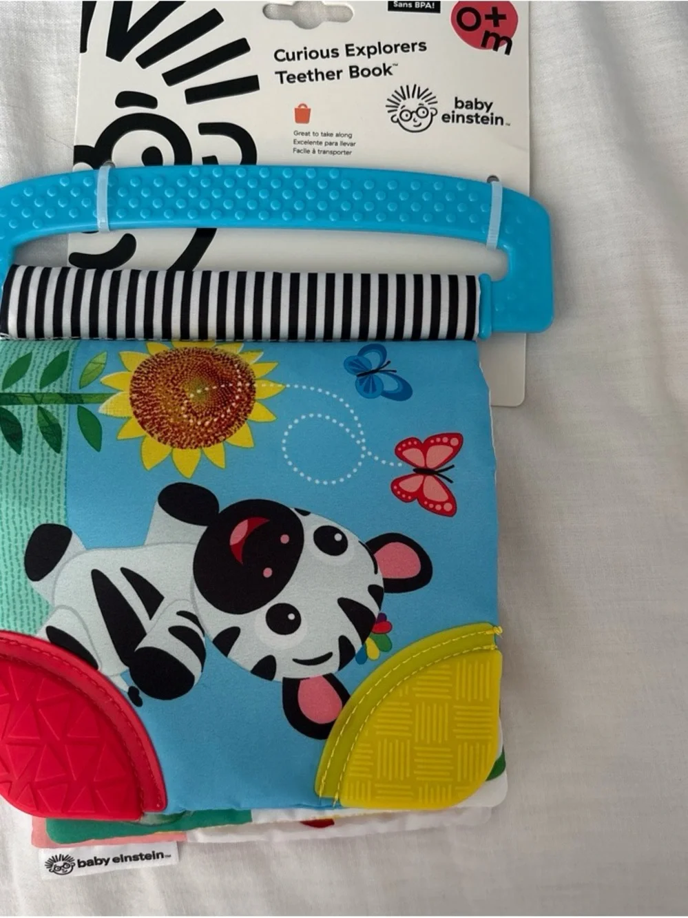 Baby Einstein Curious Explorers Teether Book - Blue